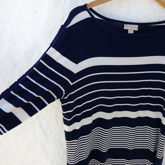 Dress Barn Woman’s Size L ¾ Sleeve Top - Picture 10 of 14